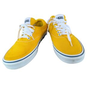 Vans Era Yellow Canvas Checkerboard Midsole Low Top Mens Skate Shoes